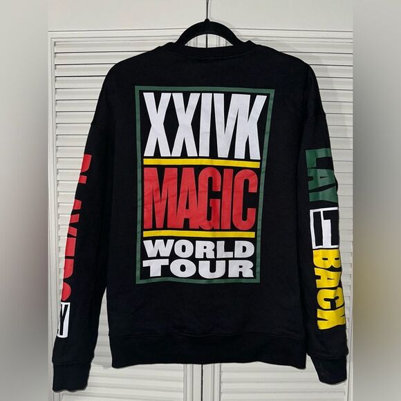 Bruno Mars 24K Magic World Tour Pullover Sweatshirt Concert Tour‎ Merch Size M - Picture 2 of 7